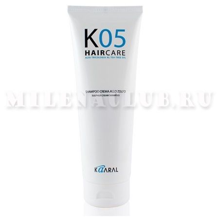 Kaaral K05 Шампунь-крем на основе серы Sulphur Cream Shampoo 200мл